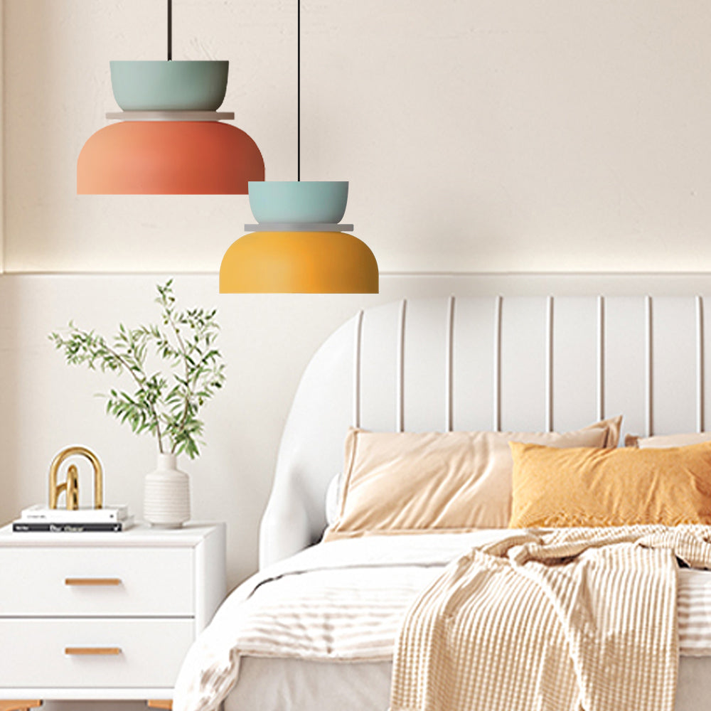 AmbiLoom - Stilfuld Color Block Nordisk Pendellampe til Moderne Hjem
